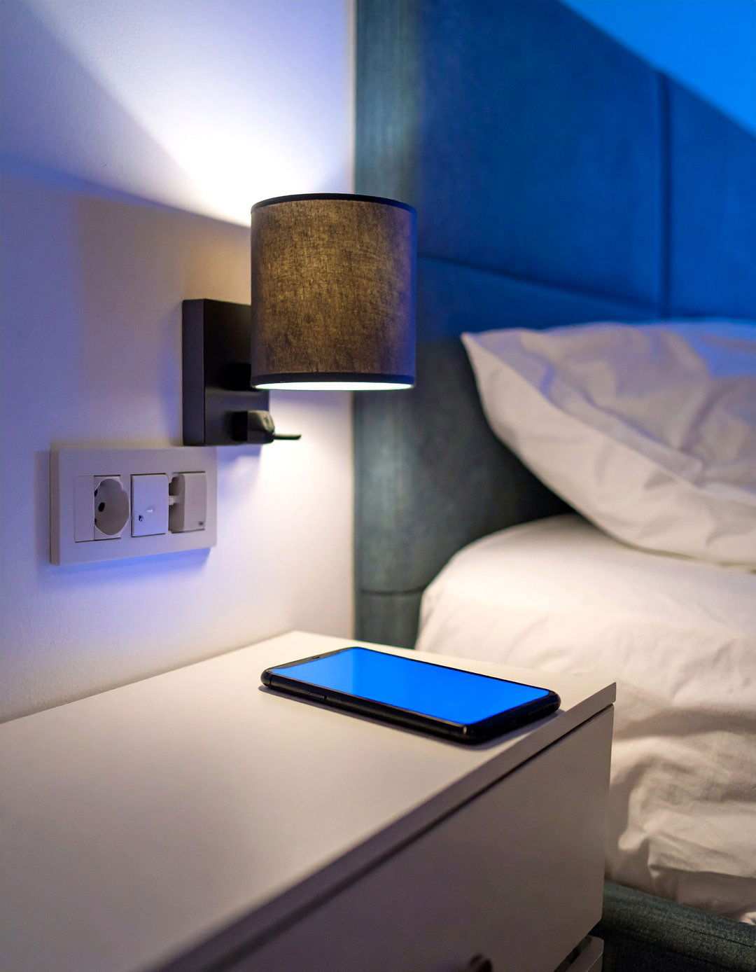 USB Charging Wall Sconce - 20 Bedroom Wall Sconce Ideas