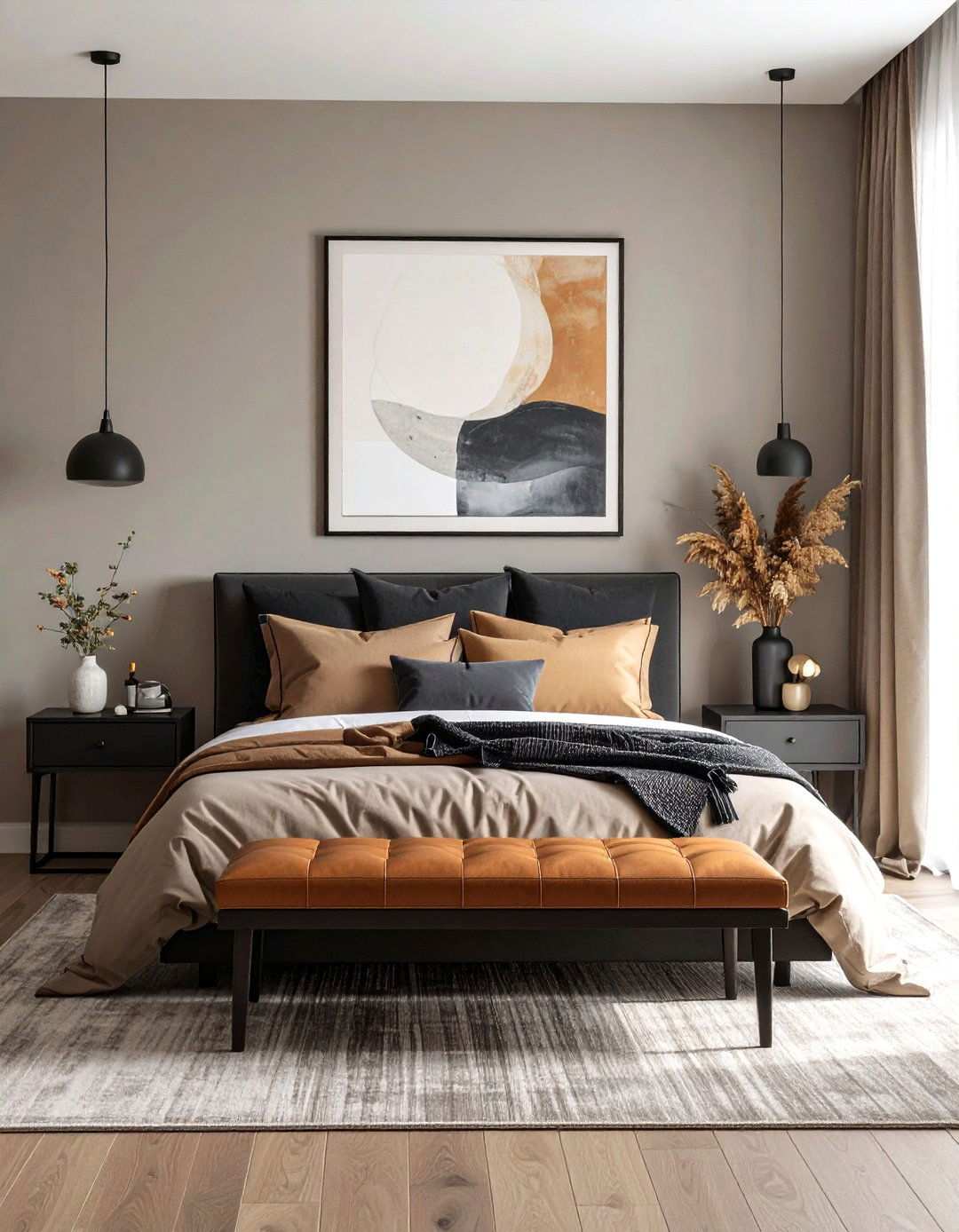 Versatile Greige Bedroom Paint Color Bridging Warm and Cool - 20 Bedroom Paint Colors