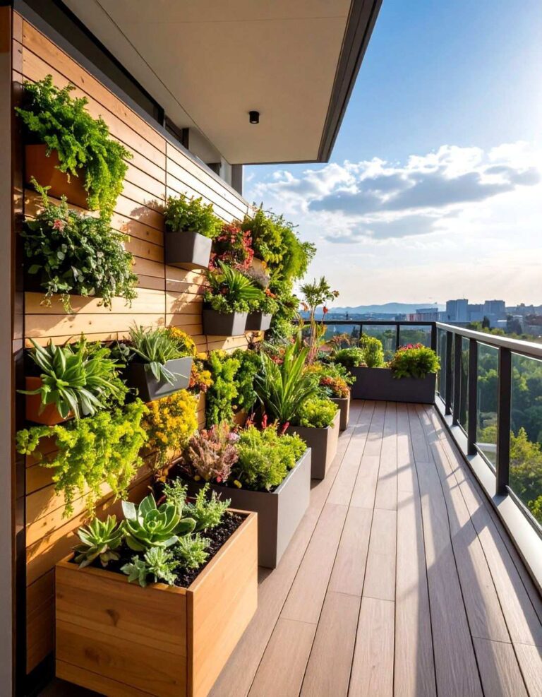 Vertical Balcony Garden Wall Systems - 20 Balcony Garden Ideas