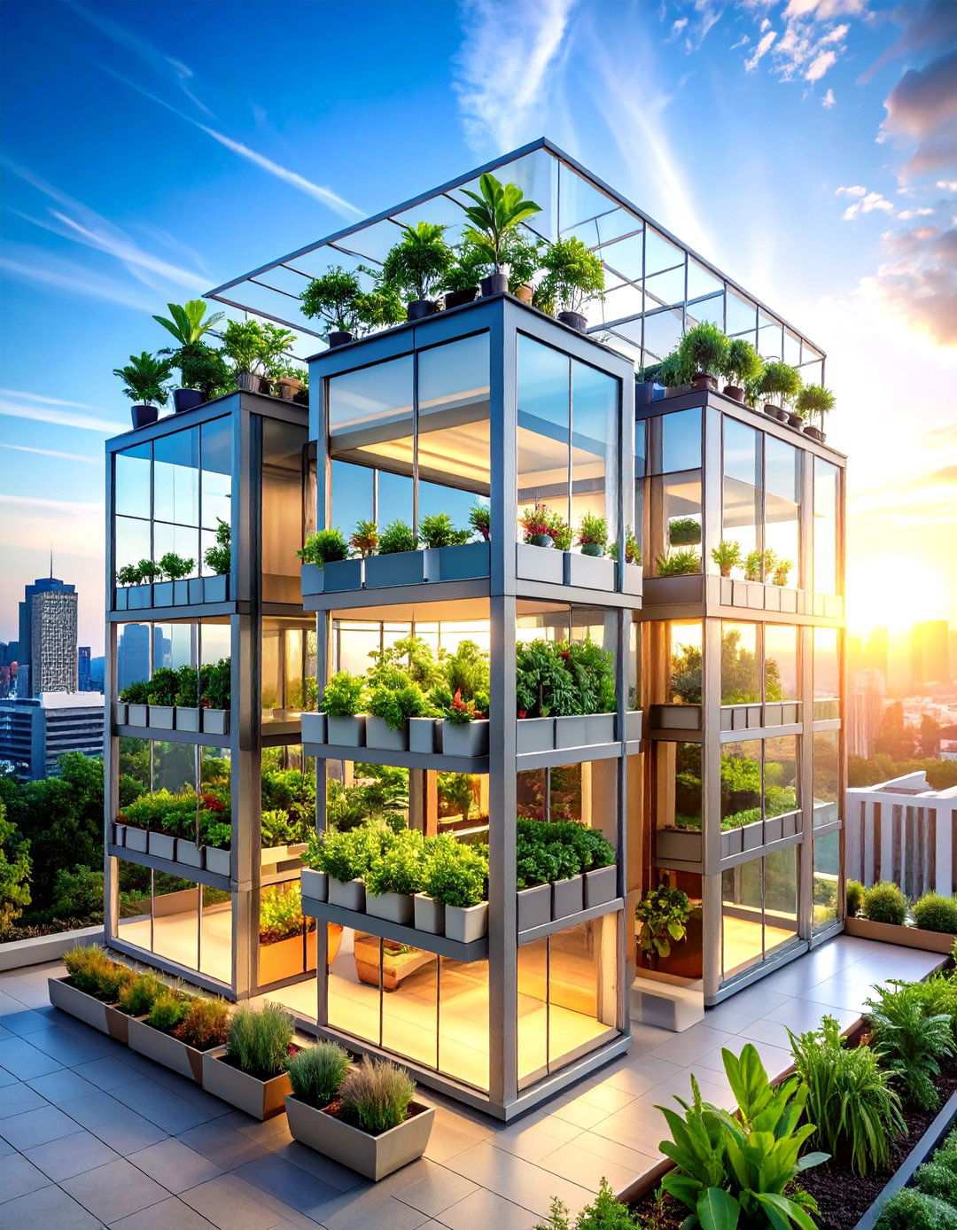 Vertical Tower Rooftop Greenhouse - 20 Rooftop Greenhouse Ideas