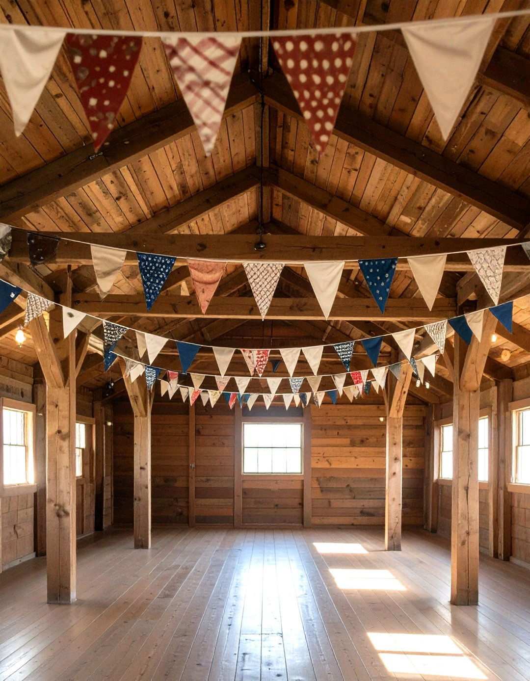 Vintage Baseball Pennant Ceiling Display - 20 Baseball Room Decor Ideas