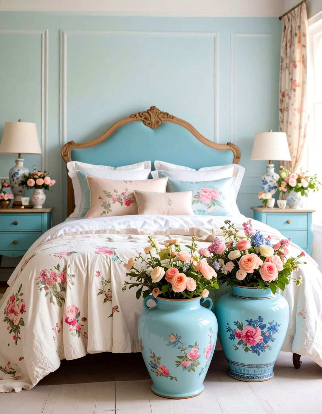 Vintage Decoupage Painted Pot Nostalgic Charm - 20 Painted Pot Ideas