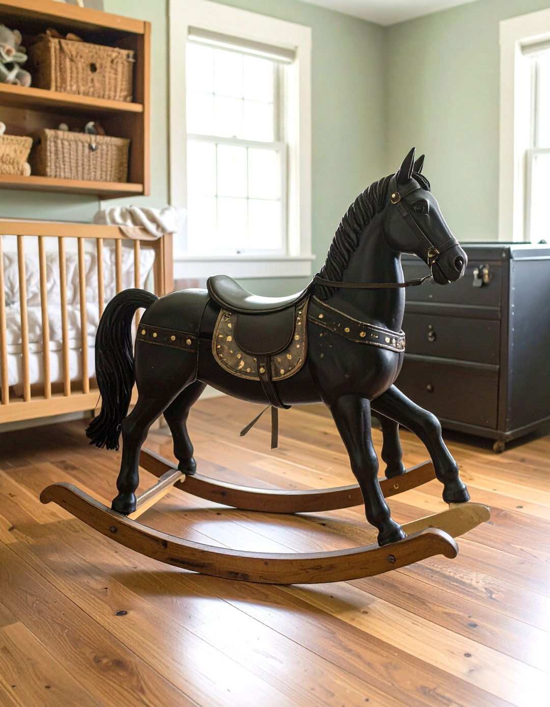 Vintage Finds With Personality - 20 Black and White Nursery Ideas