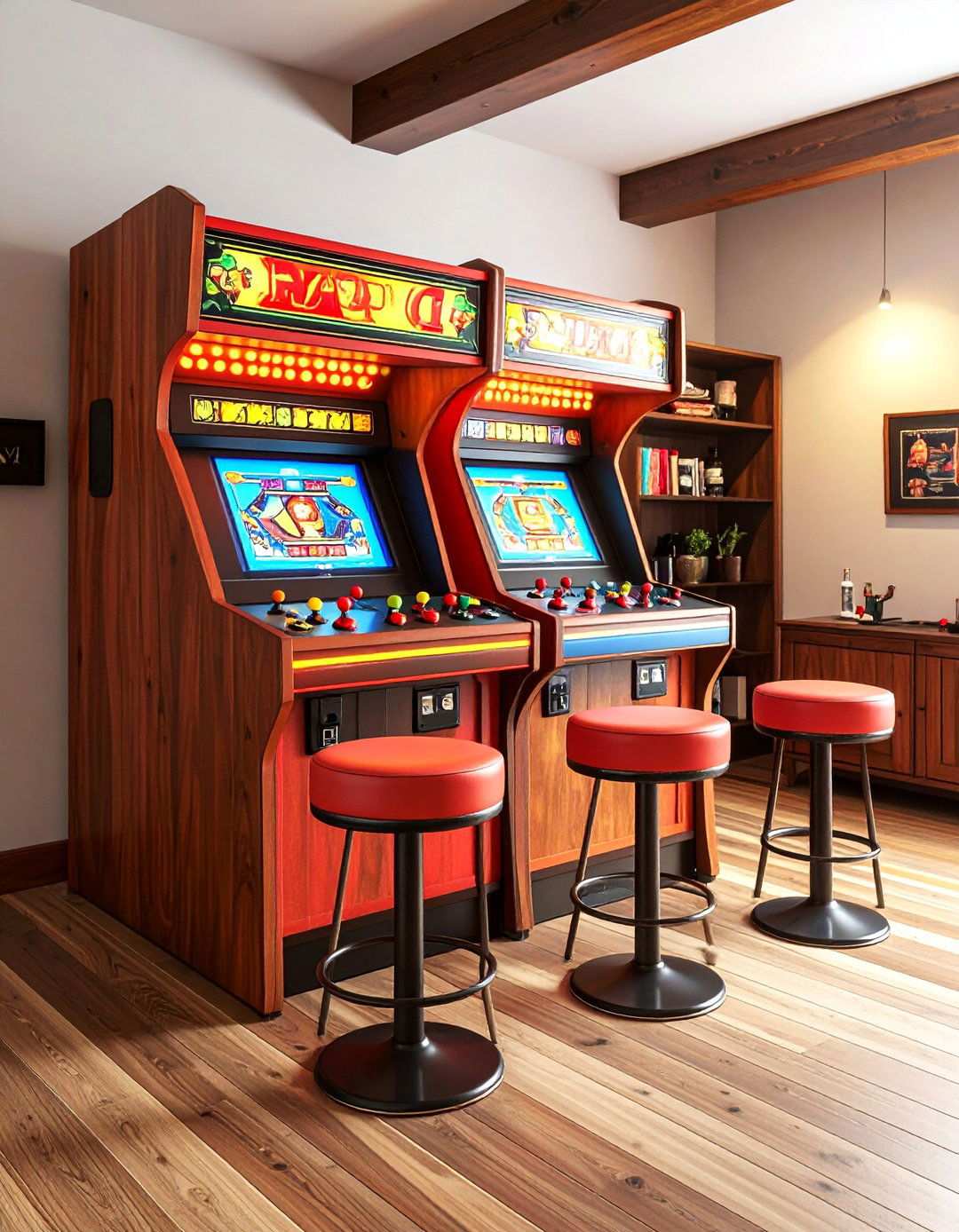 Vintage Style Arcade Furniture - 20 Basement Furniture Ideas