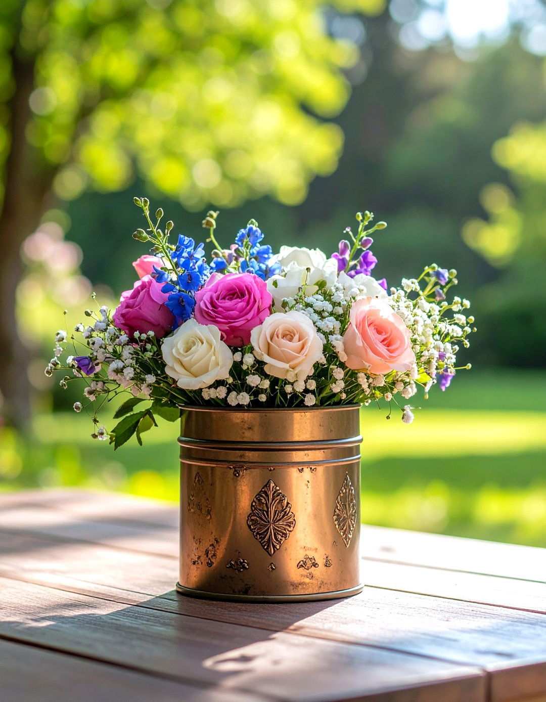 Vintage Tea Tin Baby Shower Centerpieces - 20 Baby Shower Centerpiece Ideas