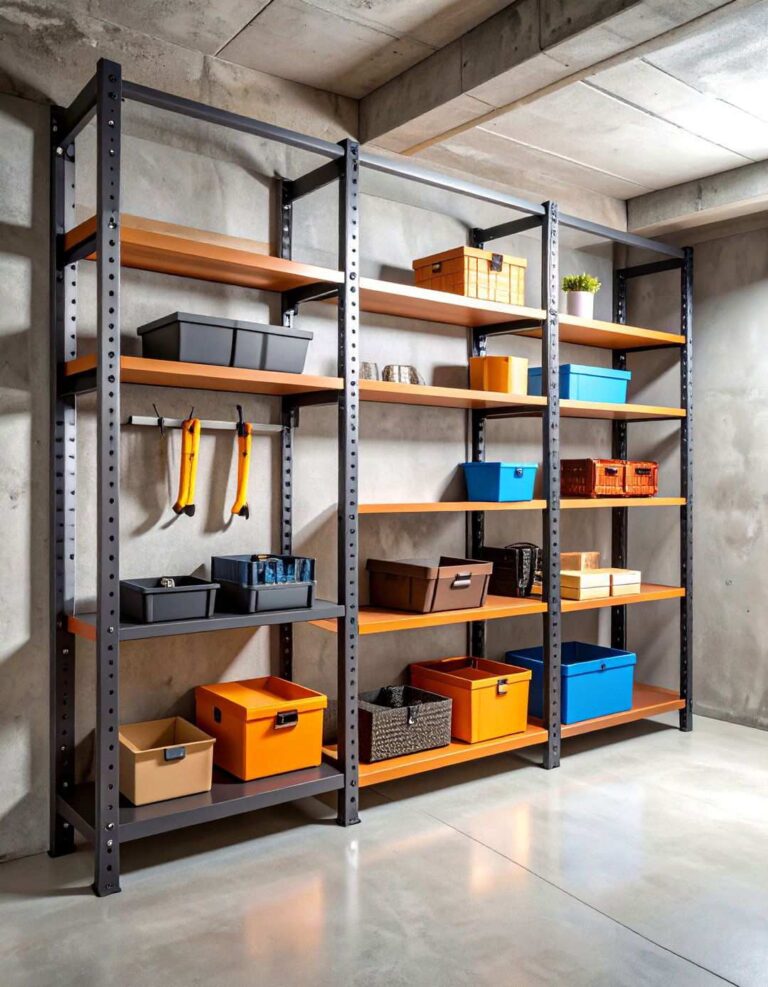 Wall Mounted Basement Storage Systems - 20 Basement Storage Ideas