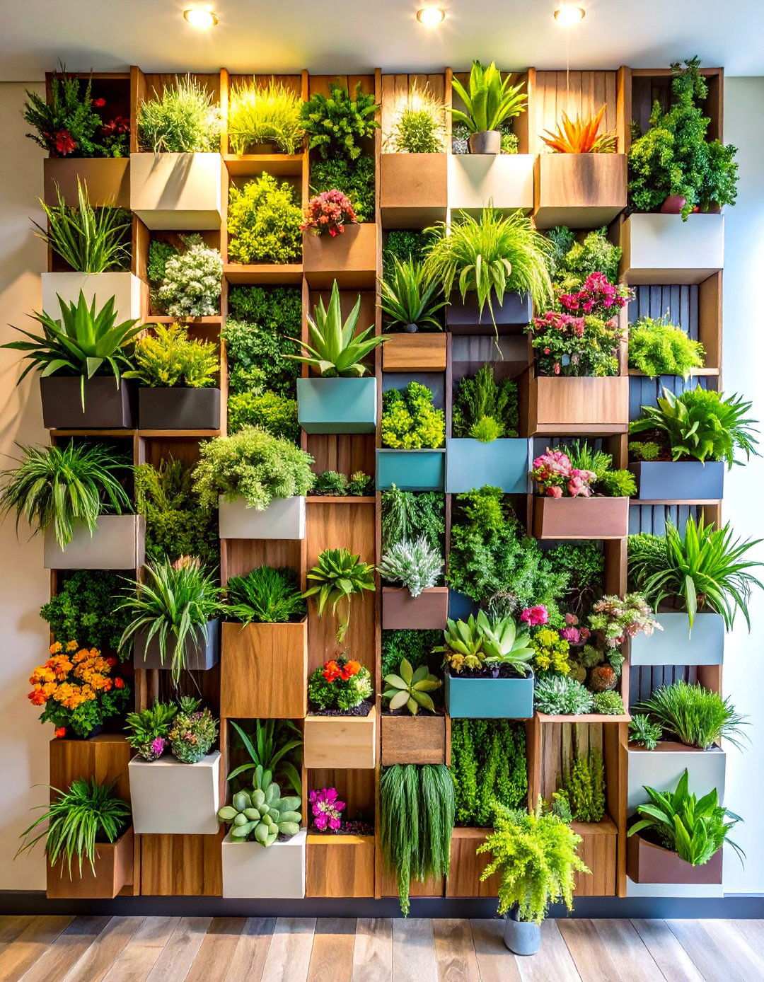 Wall Mounted Plant Living Art Installations for Decorating With Plants - 20 Ways Decorating With Plants