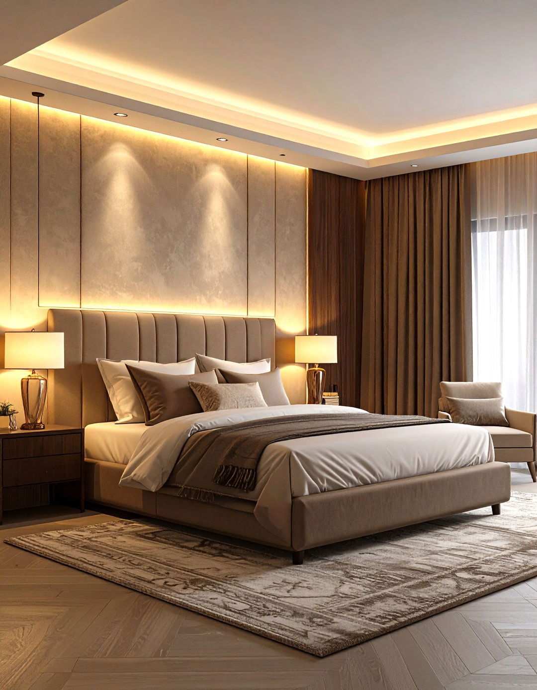 Wall Washer Fixtures Create Dramatic Bedroom Lighting - 20 Bedroom Lighting Ideas