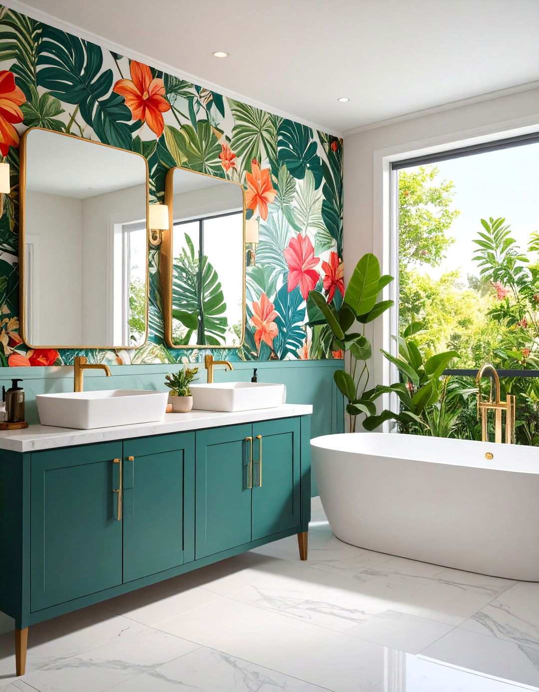 Wallpaper Above Bathroom Wainscoting Patterns - 20 Bathroom Wainscoting Ideas