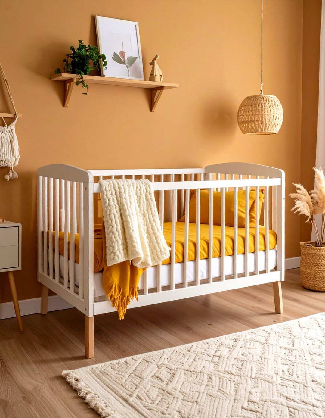 Warm Mustard and Cream Baby Room Sunshine - 20 Baby Room Ideas
