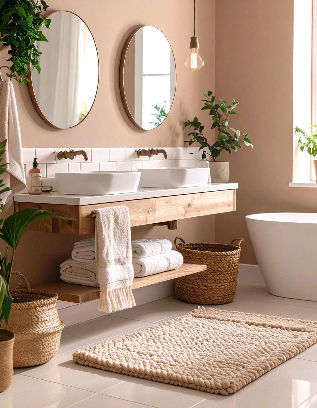 Warm Taupe Bathroom Neutrality - 20 Bathroom Color Ideas