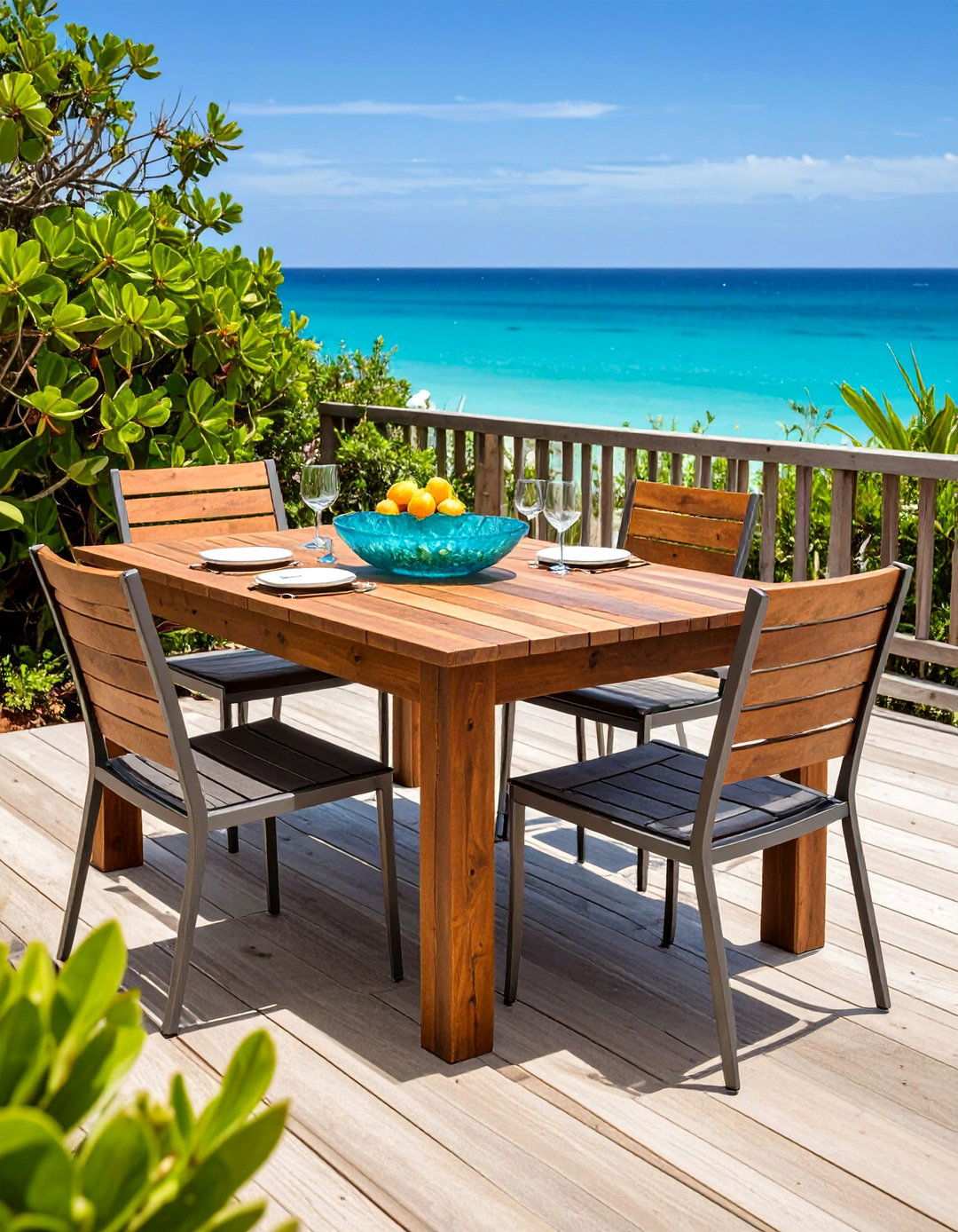 Weathered Wood Dining Delivers Character to Beach House Decor - 20 Beach House Decor Ideas