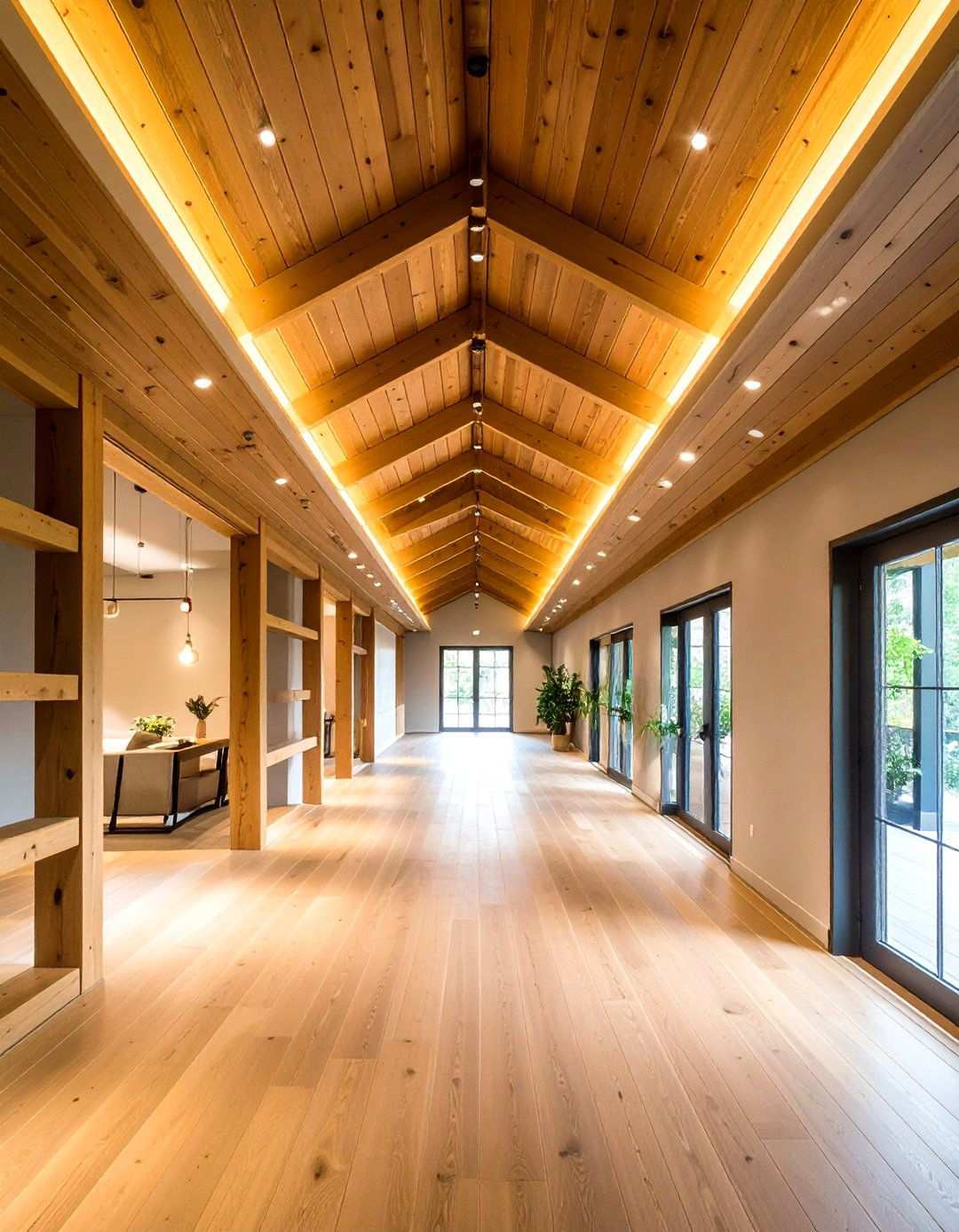 Wide Plank Modern Beadboard Ceiling for Contemporary Lines - 20 Beadboard Ceiling Design Ideas