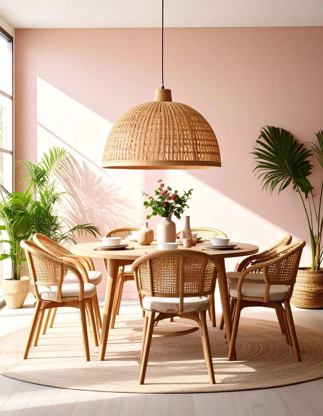 Woven Pendant Lights Highlight Beach House Decor - 20 Beach House Decor Ideas