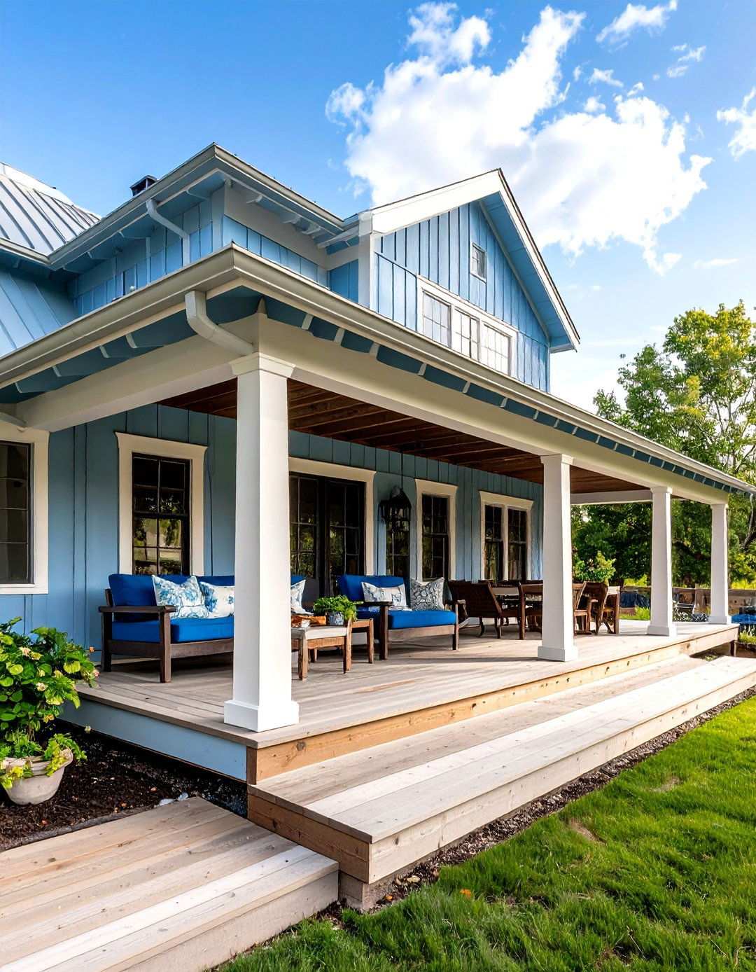 Wraparound Porch Barn House Welcome - 20 Barn House Exterior Ideas