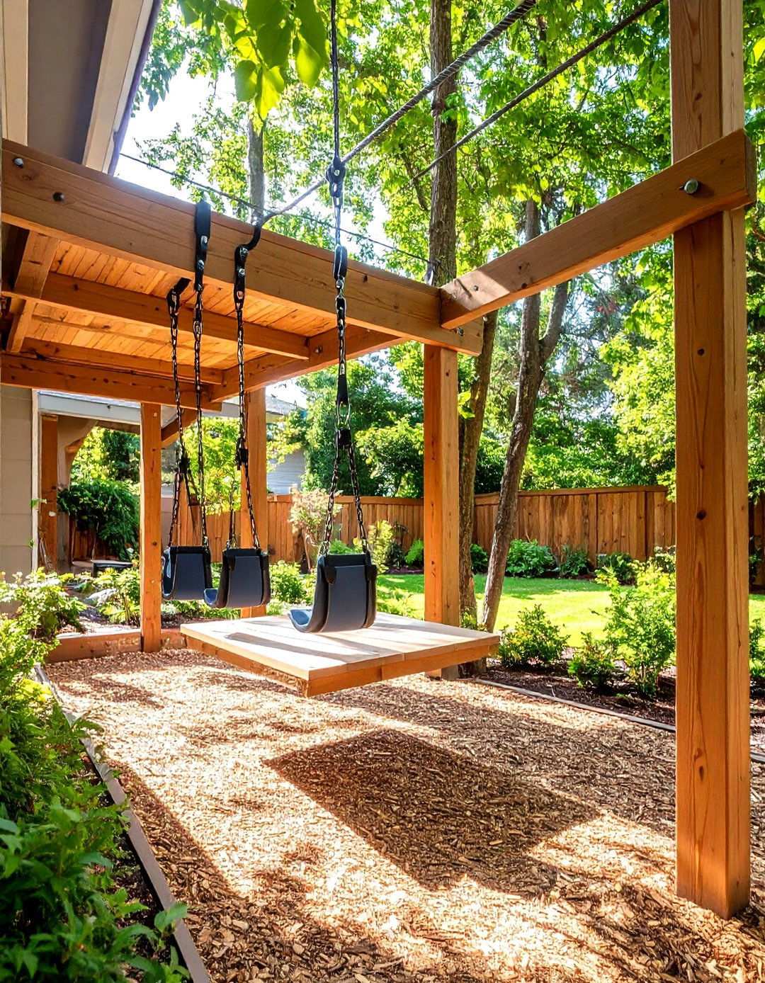 Zip Line Adventure Course - 20 Backyard Playground Ideas